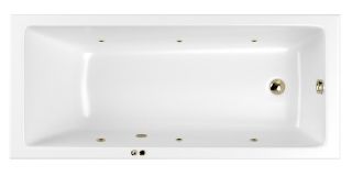 Гидромассажная ванна Whitecross Wave 0101.170070.100.SOFT.BR 170x70см Soft бронза